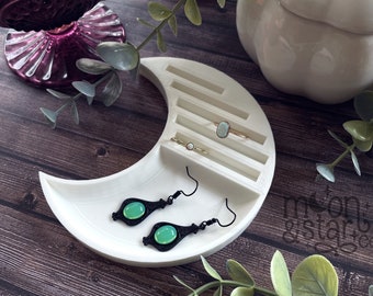 3D Printed Moon Tray, Moon Accessory Tray, Moon Jewelry Tray, Moon Ring Holder, Moon Ring Tray, Moon Vanity Accessory, Moon Accessories