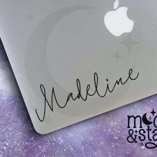 s31 Custom Name Decal, Name Sticker, Name Decal, Name Laptop, Car Decal Laptop Stickers Laptop Decal, Macbook Decal, Car Decal, Vinyl Decal