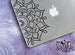 Half Mandala, Mandala Decal, Mandala Sticker, Mandala Laptop, Mandala, Laptop Stickers, Laptop Decal, Macbook Decal, Car Decal, Vinyl Decal 