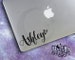 Custom Hand Lettered Name W/ HEART. Name Decal, Name Sticker, Car Decal Laptop Stickers, Laptop Decal, Macbook Decal, Car Decal, Vinyl Decal
