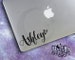 Custom Hand Lettered Name W/ HEART. Name Decal, Name Sticker, Car Decal Laptop Stickers, Laptop Decal, Macbook Decal, Car Decal, Vinyl Decal 