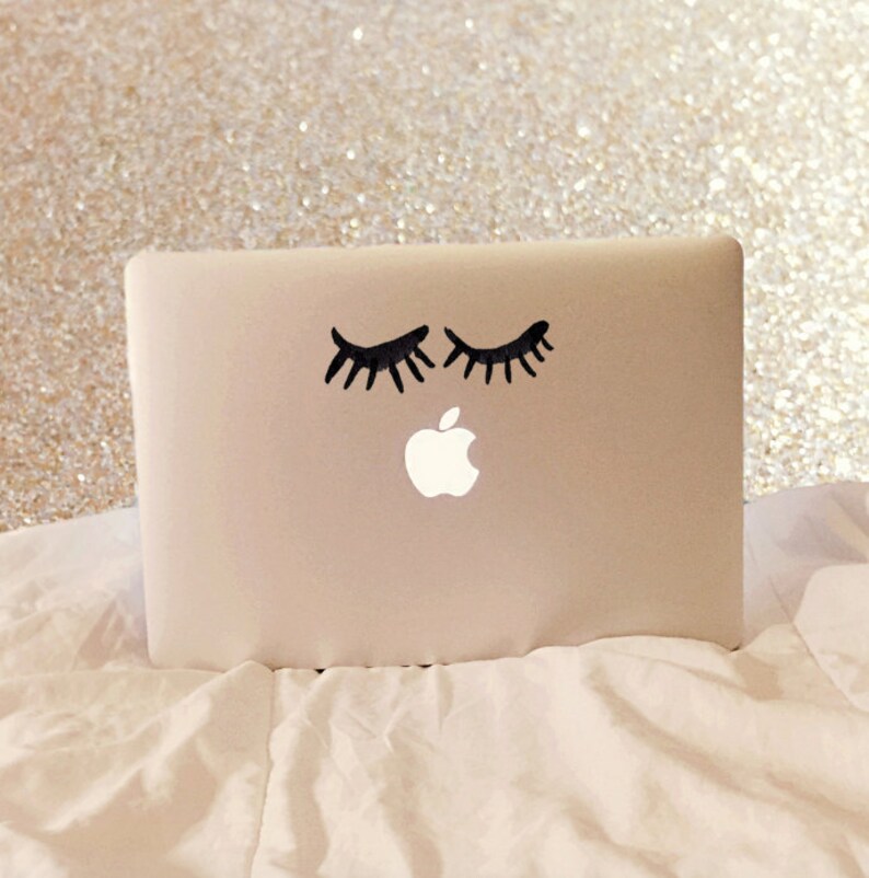 Sleeping Eyes Eyes Decal Eyes Sticker Eyes Laptop Eyes Etsy
