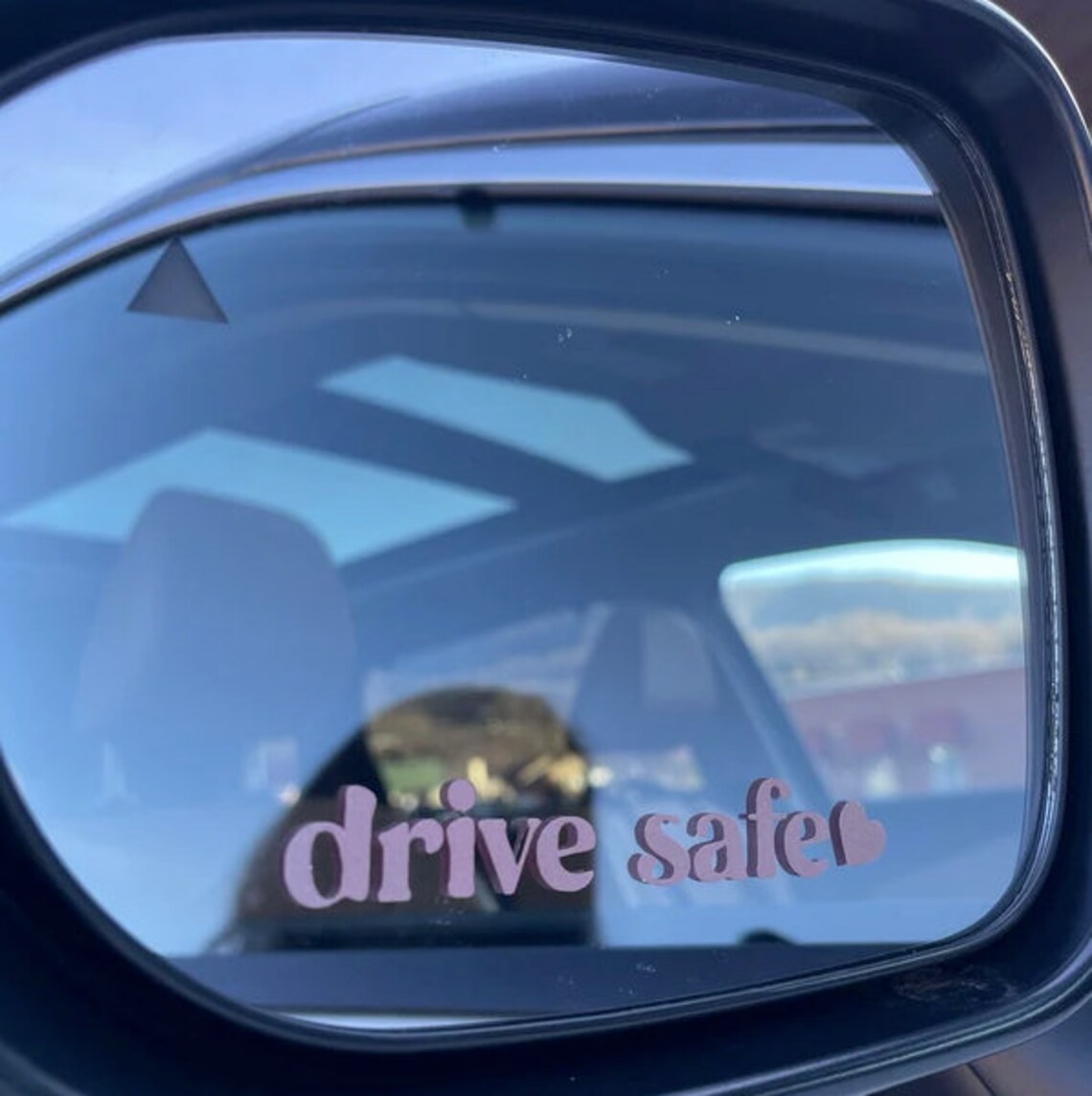 Drive Safe TINY Decal Mirror Decal Car Mirror Decal Car Etsy