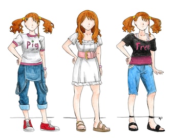 AnoHana's Naruko  - 11x14 original painting