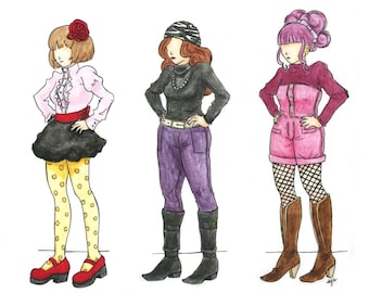 Princess Jellyfish's Kurako  - 11x14 original painting