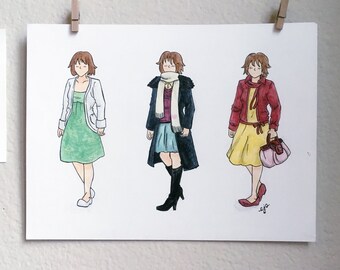 Nodame Cantabile's Nodame (2)  - 9x12 original painting