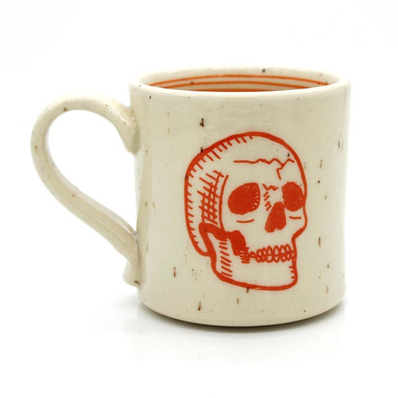 Skull Mug (Orange)