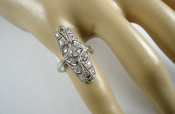 Antique Edwardian Belle Epoque Platinum And Diamo… - image 4