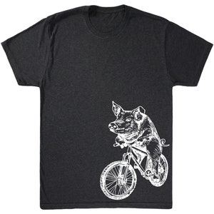 Pig Cycling T-Shirt: Men&#39;s Tri-Blend Bicycling Shirt