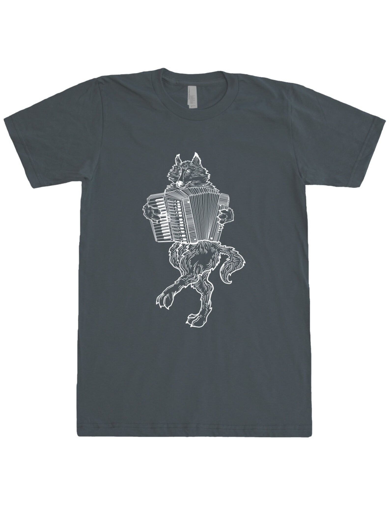 Wolf Playing Accordion Unisex T-shirt Gift for Him - Etsy