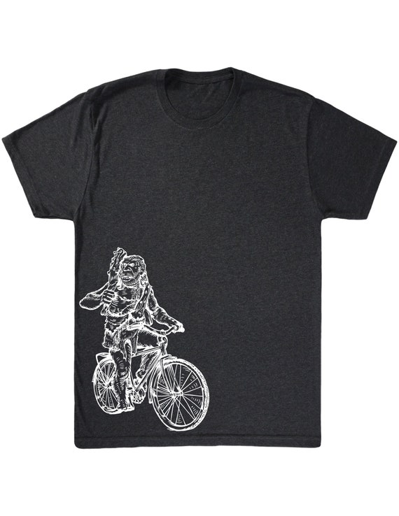 Seembo Neanderthal On A Bicycle T-Shirt Funny Cycling Gift Seembo Neanderthal On A Bicycle T-Shirt Funny Cycling Gift
