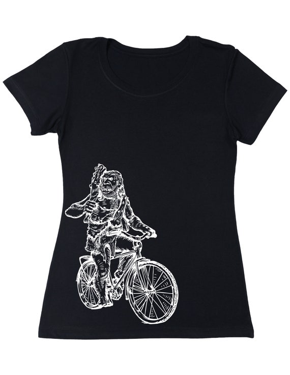 Seembo Neanderthal On A Bicycle T-Shirt Funny Cycling Gift Seembo Neanderthal On A Bicycle T-Shirt Funny Cycling Gift