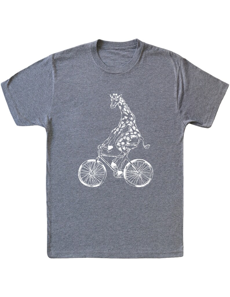 Husband Gift Funny Mens Gift SEEMBO Christmas Gifts for Men Giraffe On A Bicycle Men/'s T-Shirt Gift for Him Cycling Shirt Boyfriend Gift