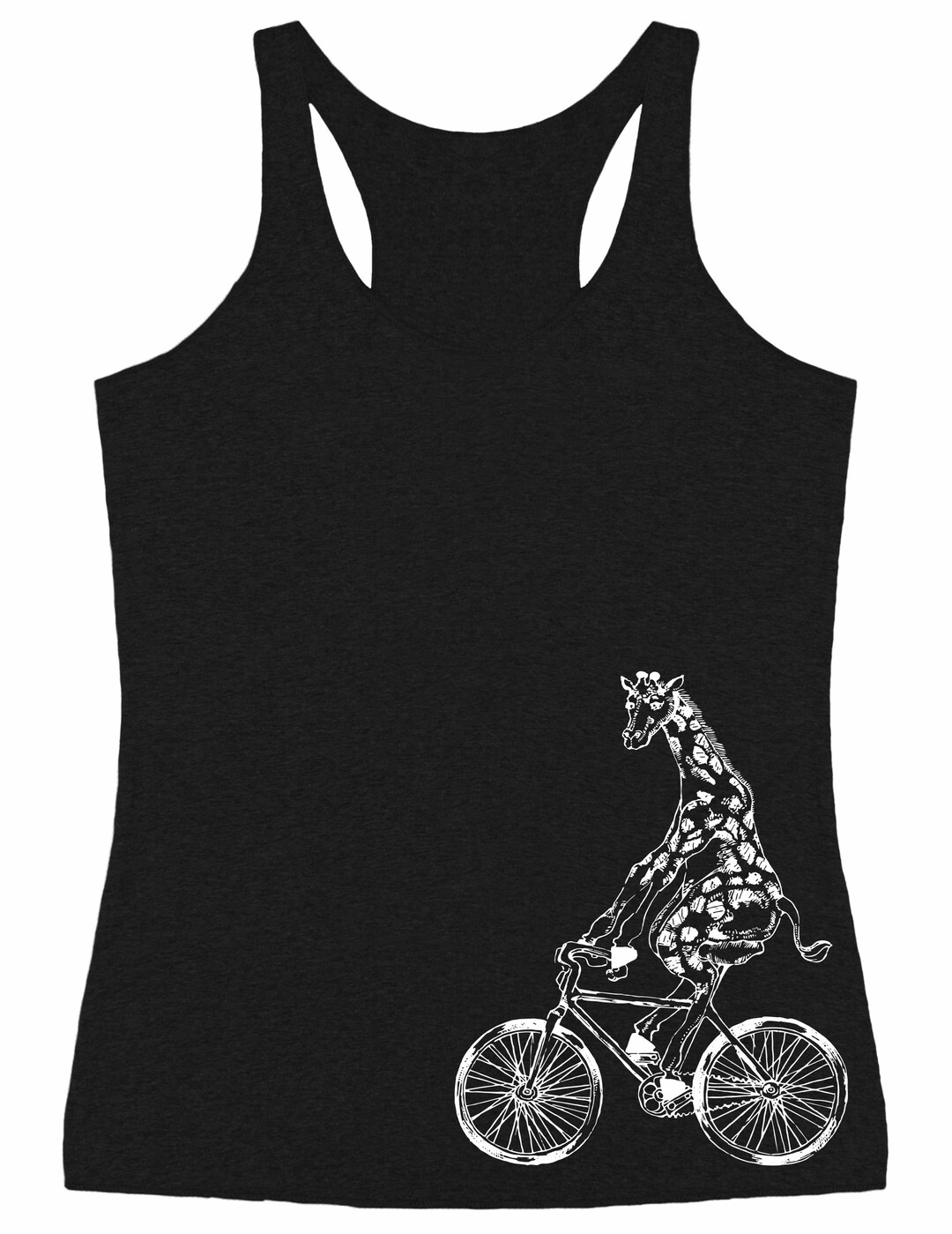 giraffe on a bike