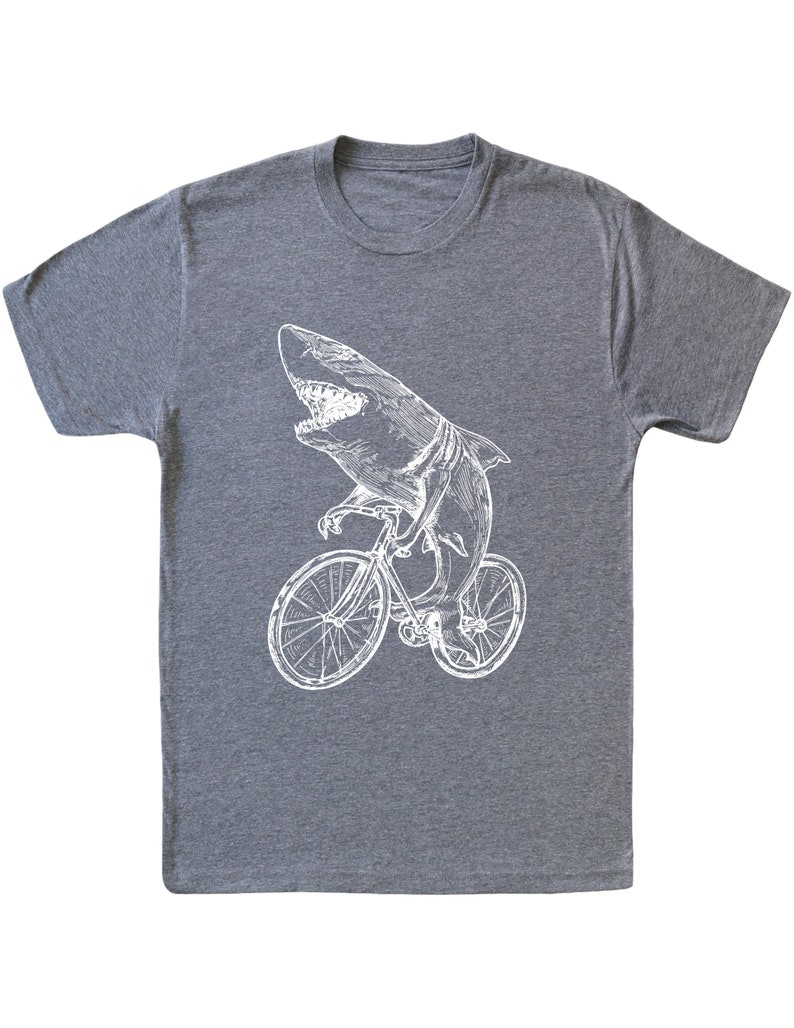 Shark Cycling Bicycle Men T-shirt Gift for Him Boyfriend Gift - Etsy