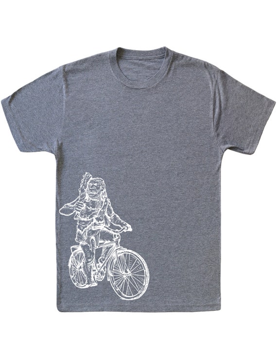 Seembo Neanderthal On A Bicycle T-Shirt Funny Cycling Gift Seembo Neanderthal On A Bicycle T-Shirt Funny Cycling Gift