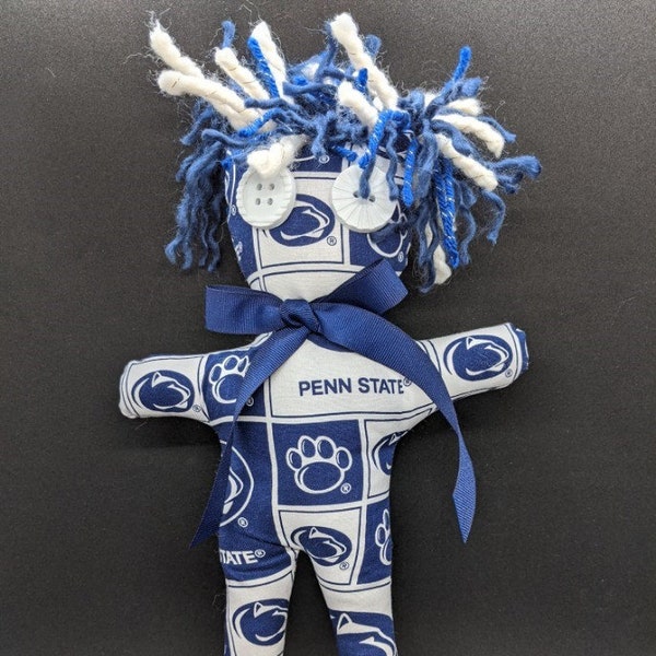 Penn State Football Dammit Doll.  Doll is 15" tall x 8" wide.  Great gift for Dad, Mom, College Student, Tailgate Party