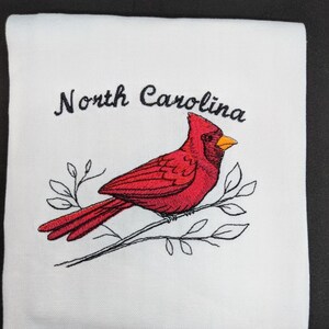 Toalla de té Cardinal para decoración de cocina de Carolina del Norte, Virginia, West Va., Ohio, N. C., Kentucky, Indiana, Illinois