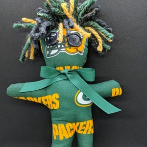 Green Bay Packers Football Dammit Doll, Game Day, Birthday Gift, Great gift for Dad, Mom, NFL Fan, Tailgate Party