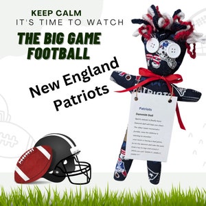 New England Patriots Football Dammit Doll, Great gift for Dad, Mom, NFL Fan, Tailgate Party, Under 25.00