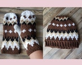 Crochet Bernie Sanders mittens & beanie pattern inspired PDF instant download MI designer