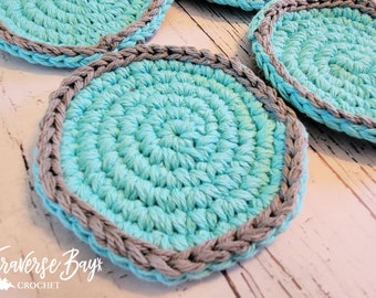 Crochet coasters easy simple sturdy beginner PDF Instant download pattern
