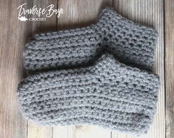 Crochet Child Slippers Pattern, Sizes 1-12 Years (PDF Pattern)