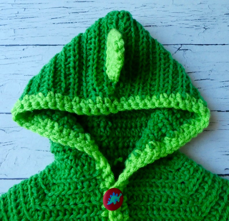 Dinosaur baby crochet cardigan sweater pattern 03m 36m Etsy