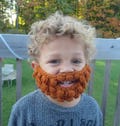 19 colors! Crochet beard baby child Toddler Adult novelty funny gift present unisex