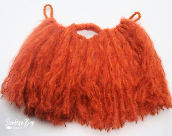 Patrón de barba de crochet para bebé, niño, adolescente, adulto, PDF, descarga instantánea, Halloween