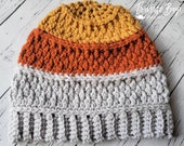 Crochet Alpine Beanie hat pattern adult PDF instant download MI designer