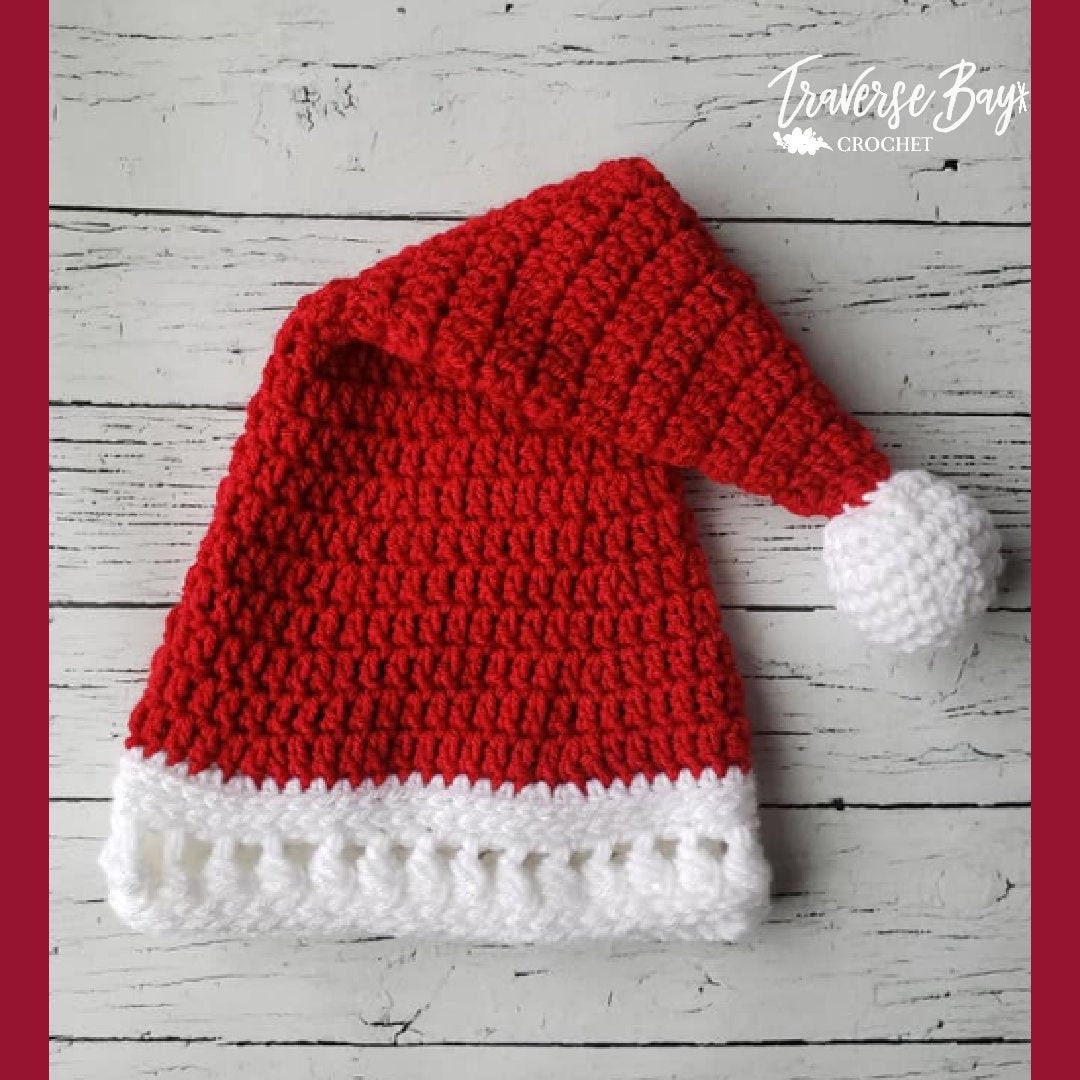 38 Santa Hat Crochet Patterns for Festive Photos, Costumes, and Cozy Holiday Makes 15 Crochet Santa Hat Pattern: Family Sizes