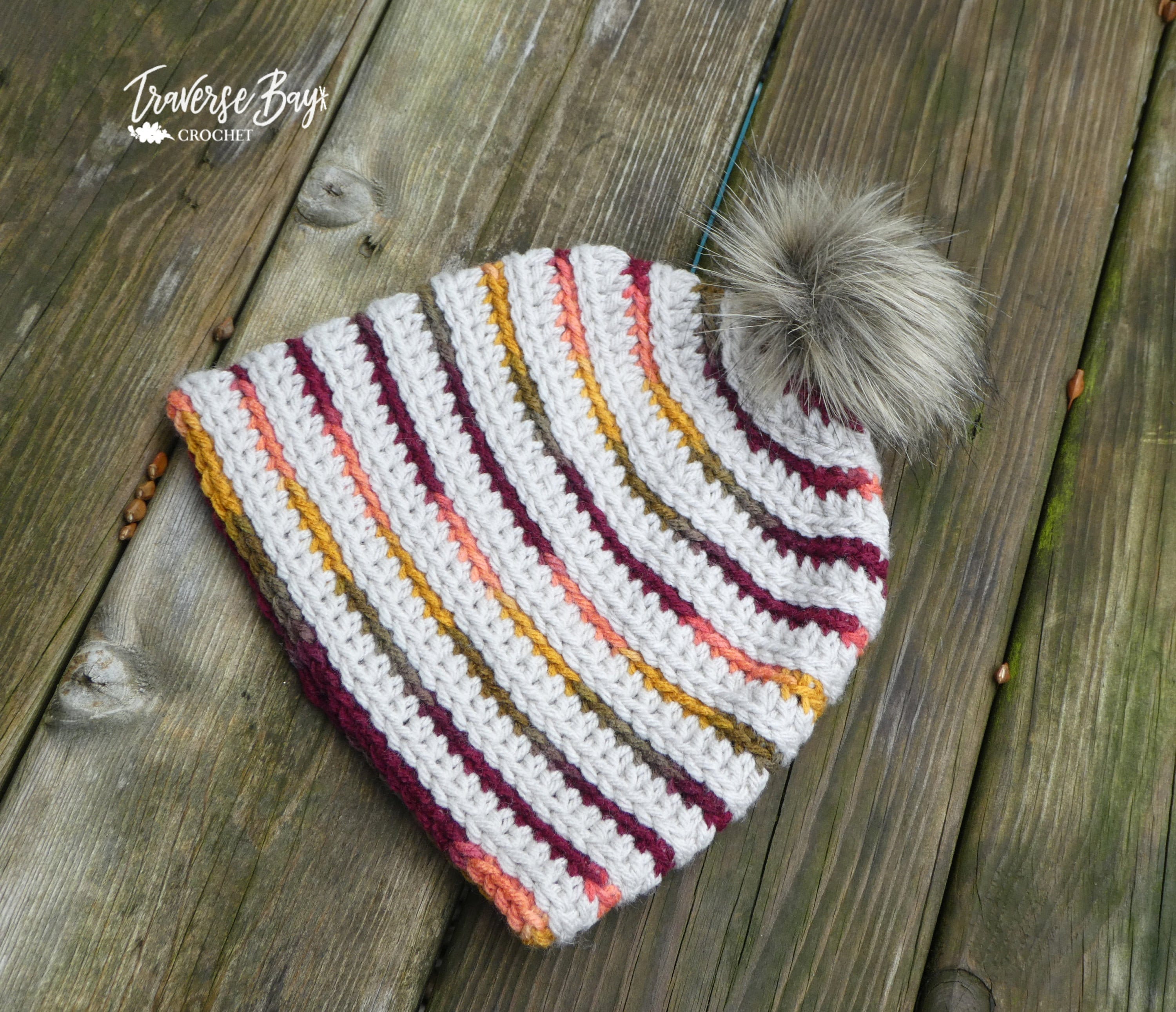 Crochet Top Down TC Beanie Pattern PDF 