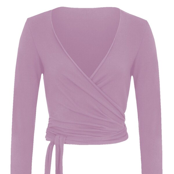 BIO wrap jacket - long sleeve - pink