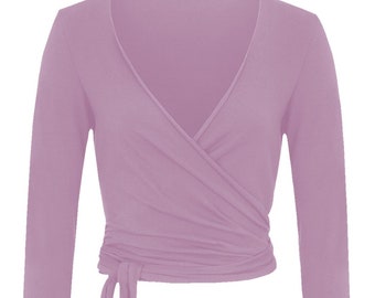 BIO wrap jacket - long sleeve - pink