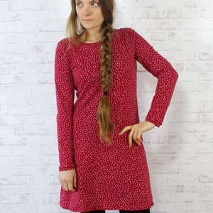 ORGANIC Dress Dots red/white image 1