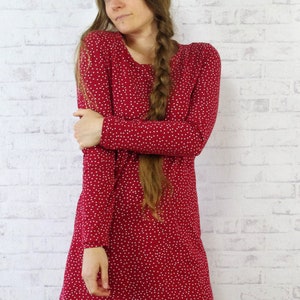 ORGANIC Dress Dots red/white image 4