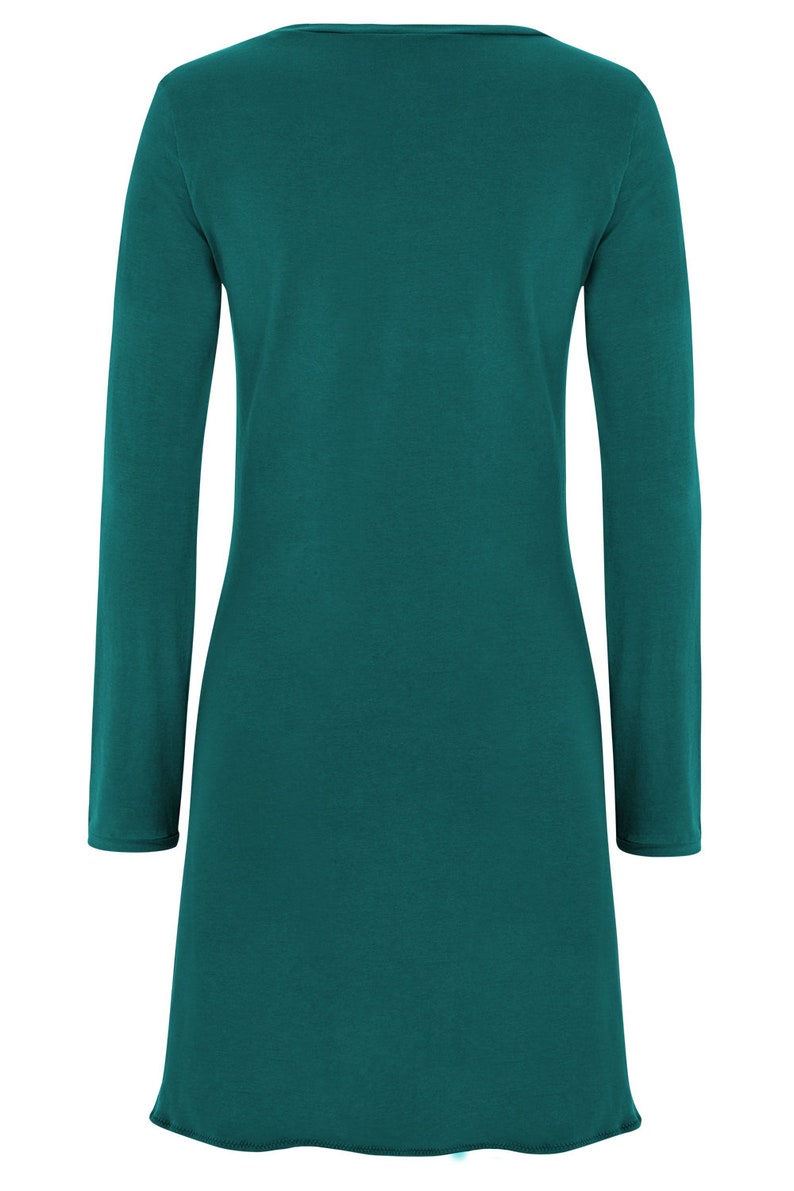 ORGANIC Dress petrol Long Sleeve image 2