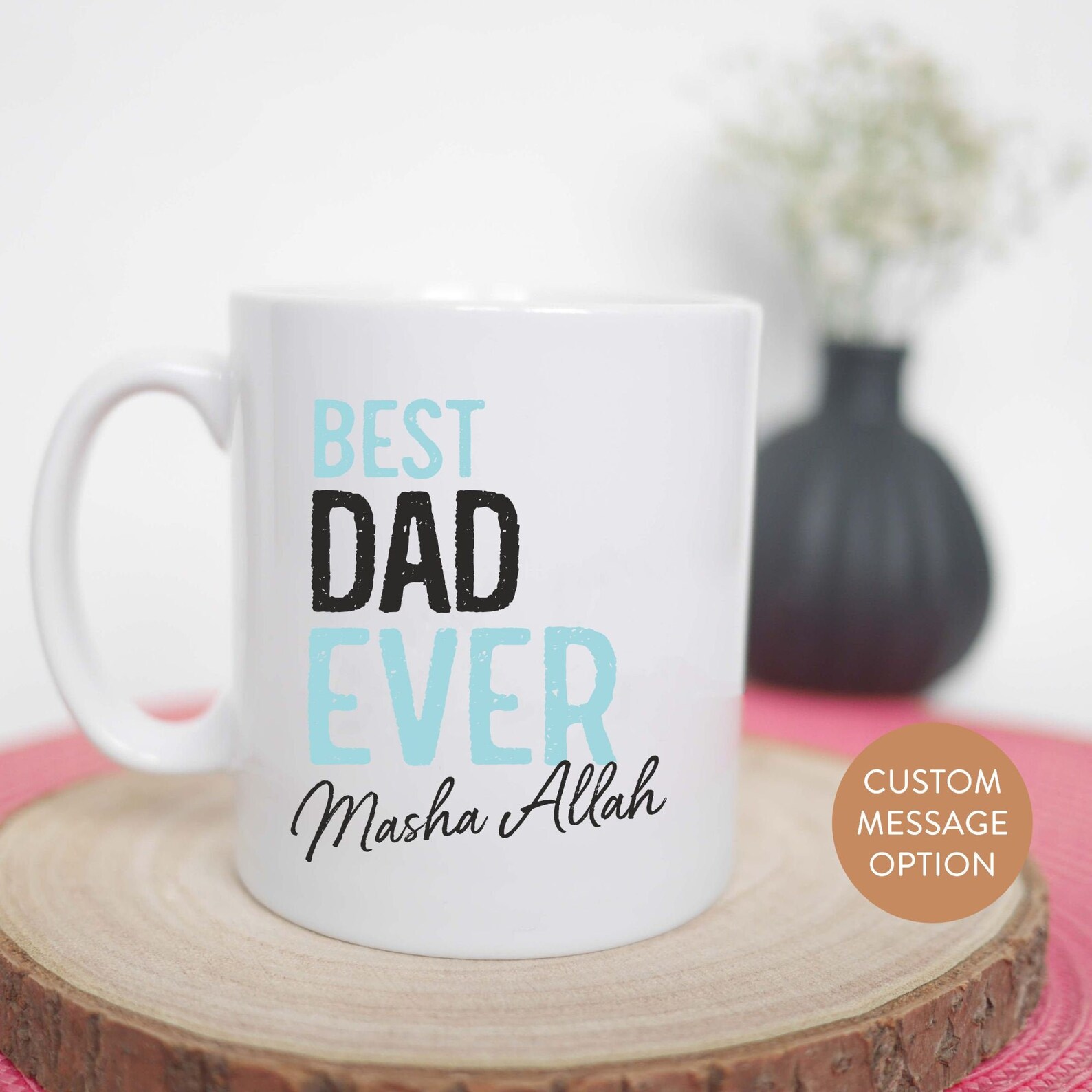 Islamic Mug Gift, Best Dad Ever, Muslim Fathers Day Gift, 10 Oz Coffee ...