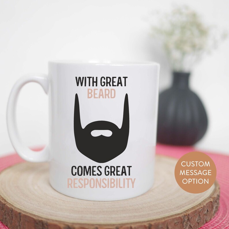 Islamic Mug Gift, With Great Beard Comes Great Responsibility Mug, 10oz Coffee Mug image 1