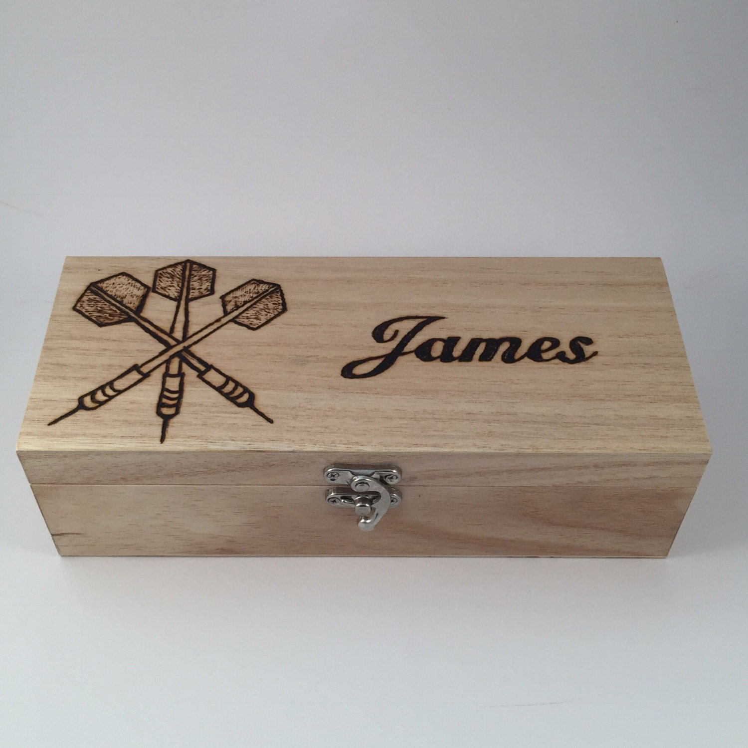 Personalised Large Wooden Darts Case Etsy