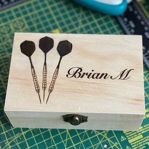 Personalised Wooden Darts Case image 5