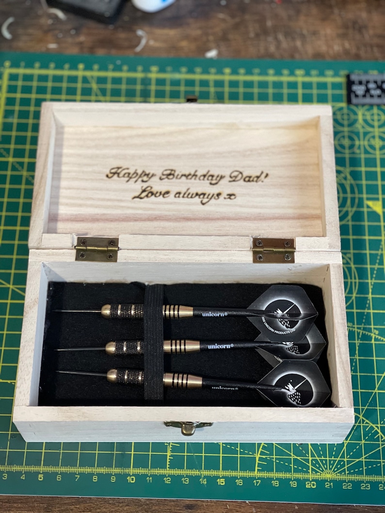 Personalised Wooden Darts Case image 2