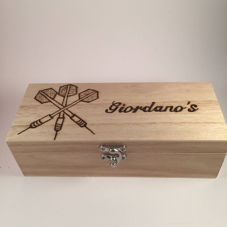 Personalised Large Wooden Darts Case Etsy