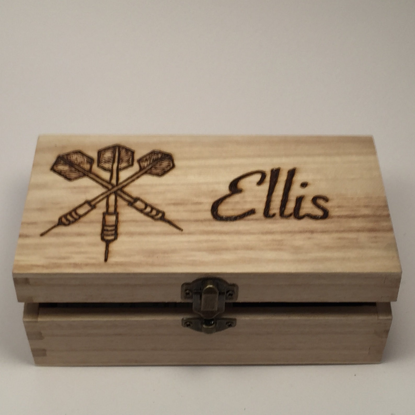 Personalised Wooden Darts Case Etsy