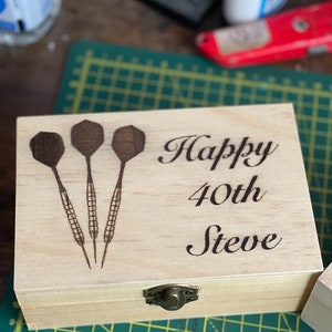 Personalised Wooden Darts Case image 6