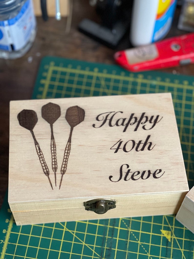 Personalised Wooden Darts Case image 6