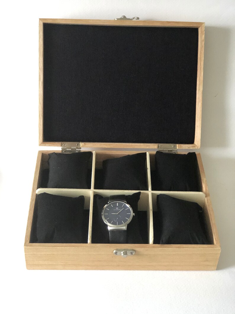 Personalised Wooden Watch Box Etsy