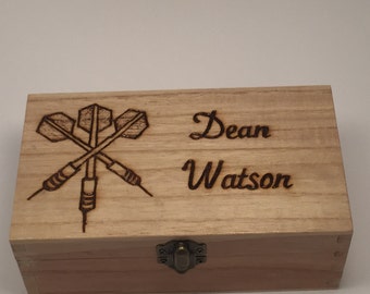 gift jewelry presentation box Personalised Wooden Darts Case