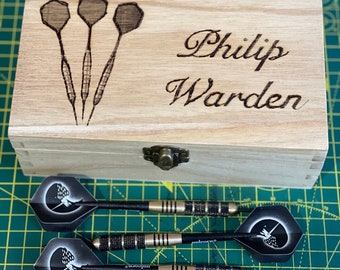 Personalised Wooden Darts Case